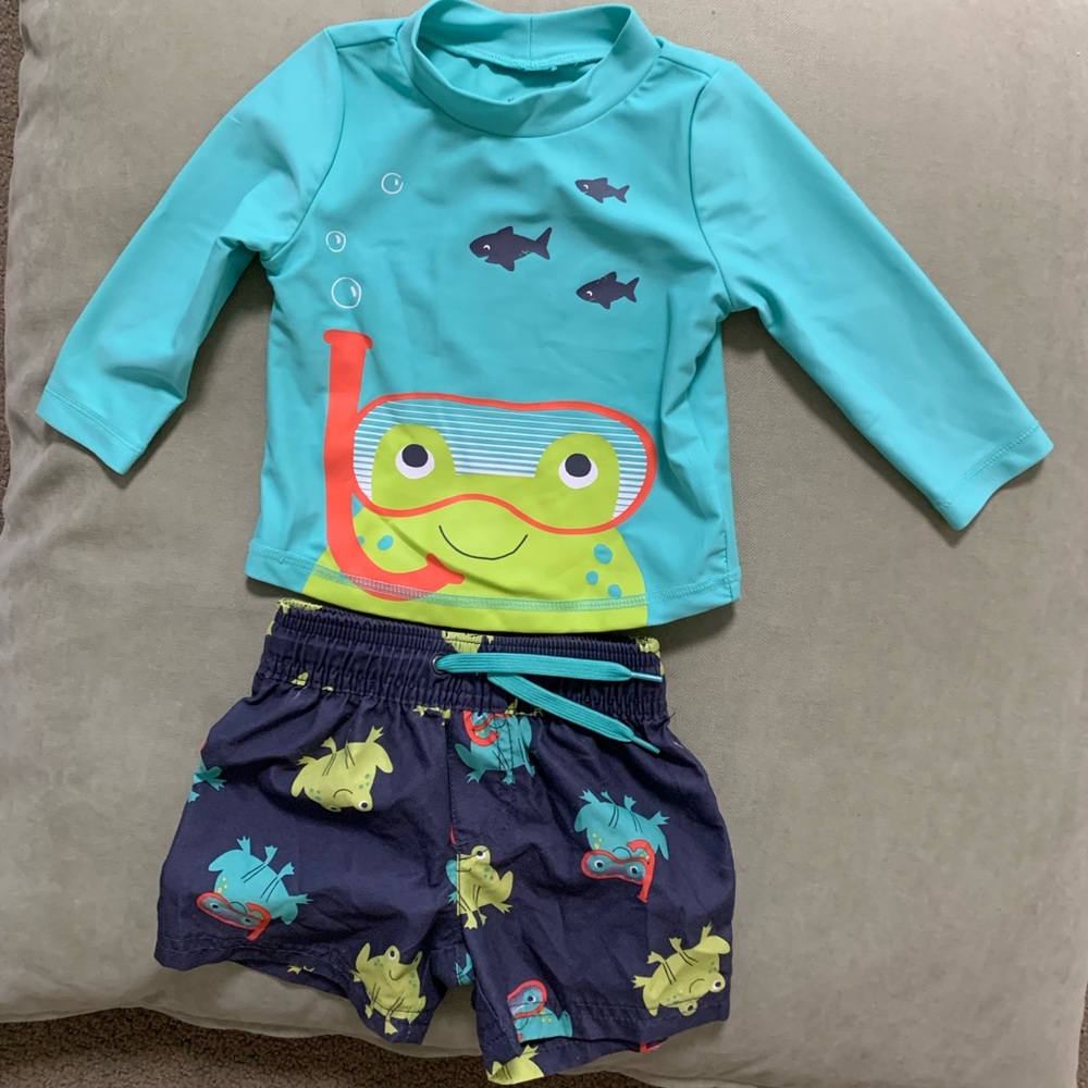 Carter’s Swim Set with Frog Design